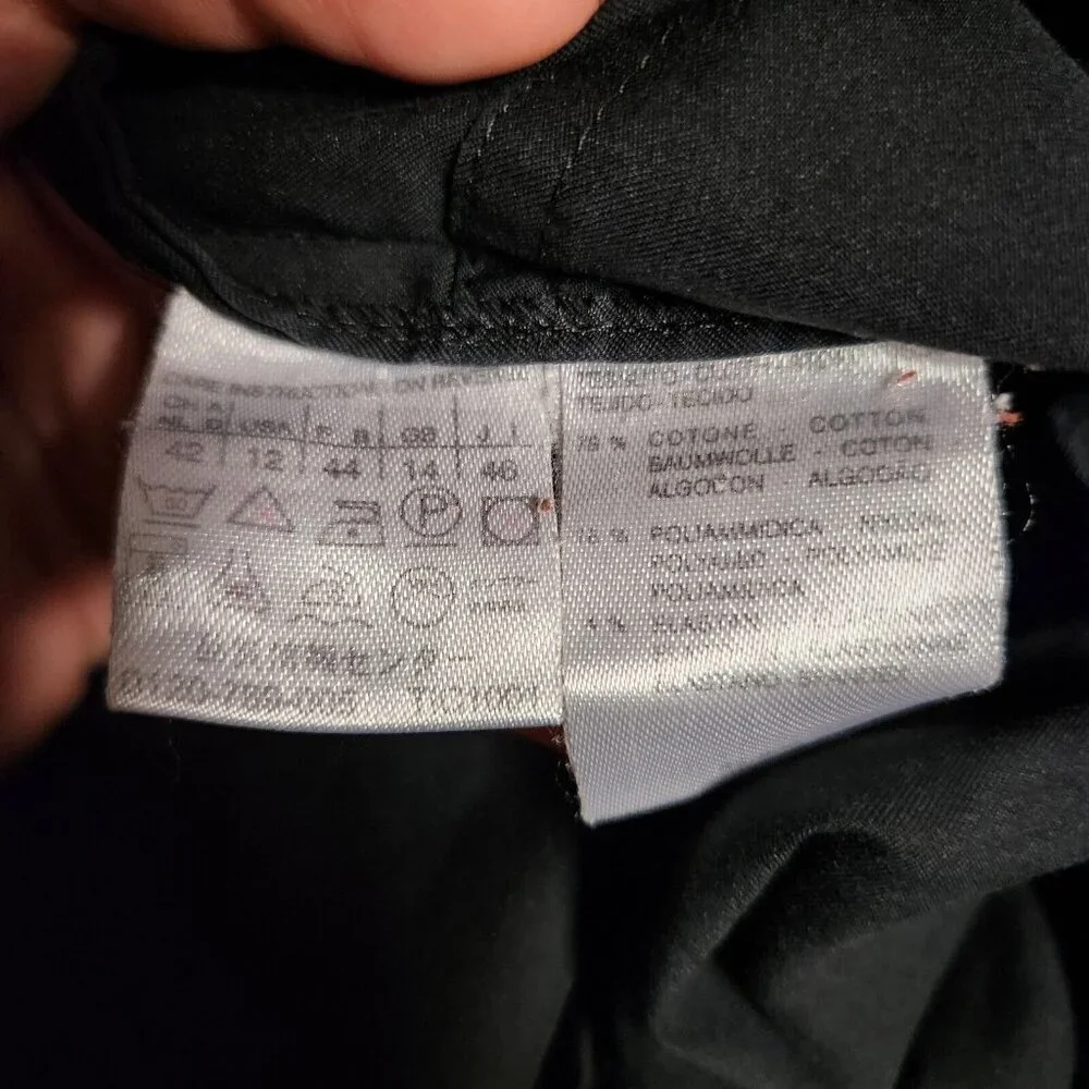 Weekend Max Mara Full Zip Hoodie Jacket Size 12 Black Pockets Drawstring - Picture 12 of 15